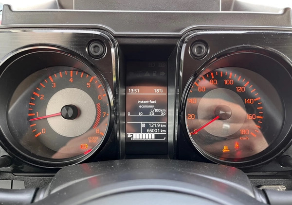 Suzuki Jimny cena 105000 przebieg: 65000, rok produkcji 2018 z Gdynia małe 379